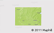 Physical 3D Map of McHenry County, cropped outside