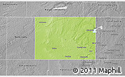 Physical 3D Map of McHenry County, desaturated
