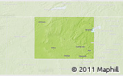 Physical 3D Map of McHenry County, lighten