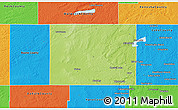 Physical 3D Map of McHenry County, political outside