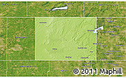 Physical 3D Map of McHenry County, satellite outside