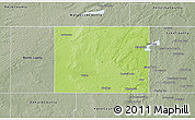 Physical 3D Map of McHenry County, semi-desaturated