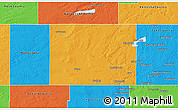 Political 3D Map of McHenry County