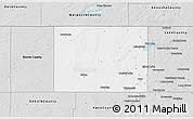 Silver Style 3D Map of McHenry County