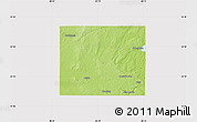 Physical Map of McHenry County, cropped outside