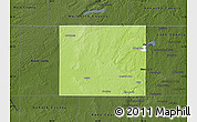 Physical Map of McHenry County, darken