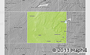 Physical Map of McHenry County, desaturated