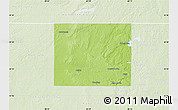 Physical Map of McHenry County, lighten