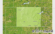 Physical Map of McHenry County, satellite outside