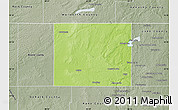Physical Map of McHenry County, semi-desaturated