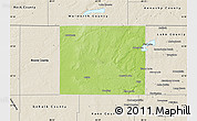 Physical Map of McHenry County, shaded relief outside