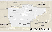 Classic Style 3D Map of Sangamon County