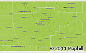 Physical 3D Map of Sangamon County