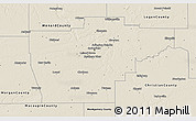 Shaded Relief 3D Map of Sangamon County