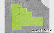 Physical Map of Will County, desaturated