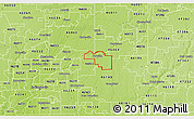 Physical 3D Map of ZIP code 46040