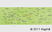 Physical Panoramic Map of ZIP code 46040