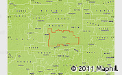 Physical Map of ZIP code 46072
