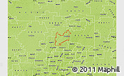 Physical Map of ZIP code 46074