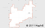 Silver Style Simple Map of ZIP code 46074