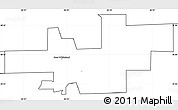 Blank Simple Map of ZIP code 46184