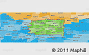 Political Shades Panoramic Map of ZIP codes starting with 462