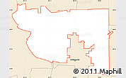 Classic Style Simple Map of ZIP code 46202