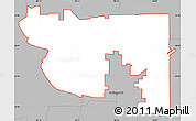 Gray Simple Map of ZIP code 46202