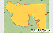 Savanna Style Simple Map of ZIP code 46202