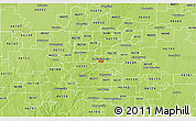 Physical 3D Map of ZIP code 46204