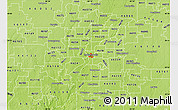 Physical Map of ZIP code 46204
