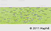 Physical Panoramic Map of ZIP code 46204