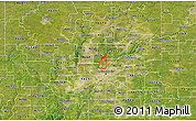 Satellite 3D Map of ZIP code 46208