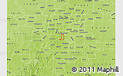 Physical Map of ZIP code 46225