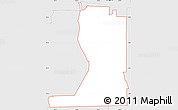 Silver Style Simple Map of ZIP code 46225
