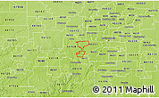 Physical 3D Map of ZIP code 46231