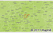 Physical 3D Map of ZIP code 46256