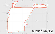 Silver Style Simple Map of ZIP code 46256