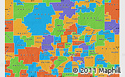 Political Map of ZIP code 46268