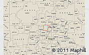Shaded Relief Map of ZIP code 46268