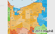 Political Shades Map of ZIP codes starting with 463