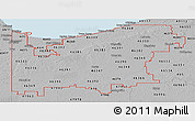 Gray Panoramic Map of ZIP codes starting with 463