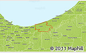 Physical 3D Map of ZIP code 46304
