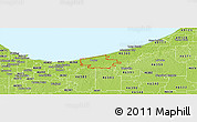 Physical Panoramic Map of ZIP code 46304