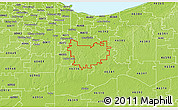 Physical 3D Map of ZIP code 46307