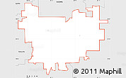 Silver Style Simple Map of ZIP code 46307