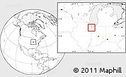 Blank Location Map of ZIP code 46311