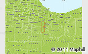 Physical Map of ZIP code 46311