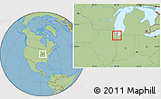 Savanna Style Location Map of ZIP code 46312