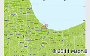 Physical Map of ZIP code 46312